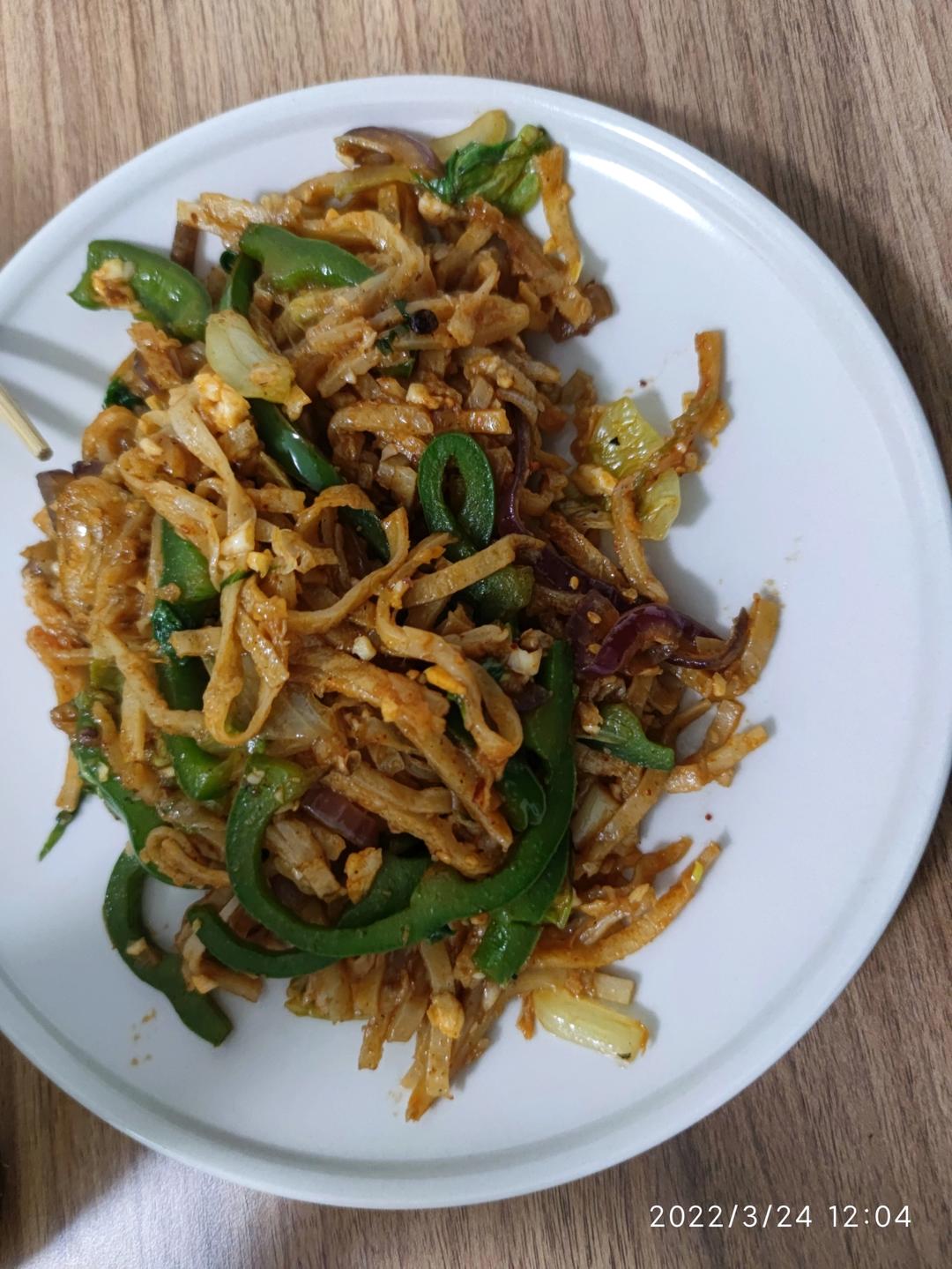 陕西私房炒饼[内附饼丝做法]