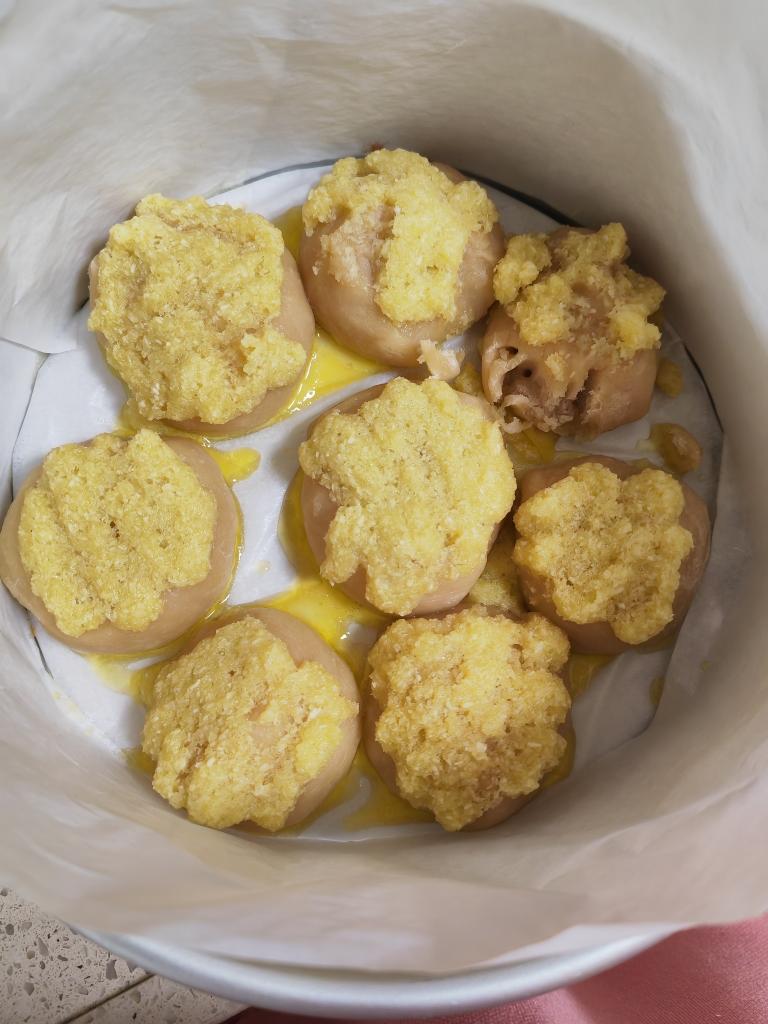 一次发酵同样松软的椰蓉小面包