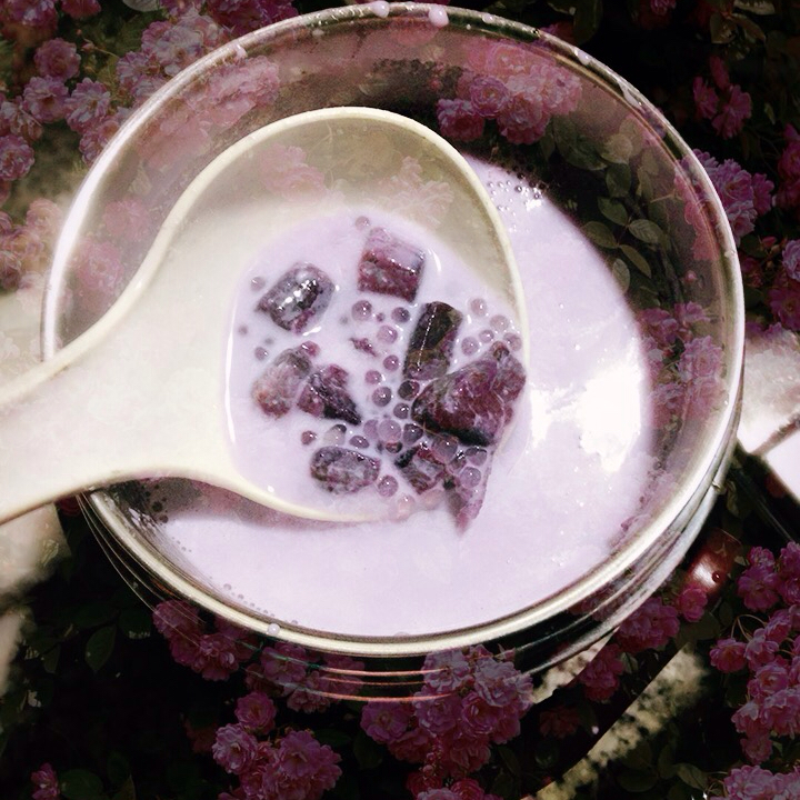 紫薯椰奶西米露