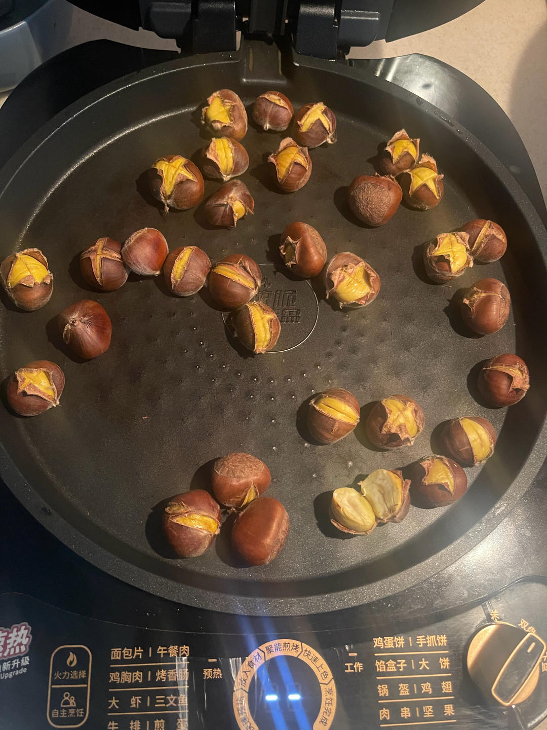 电饼铛板栗（超级简单）