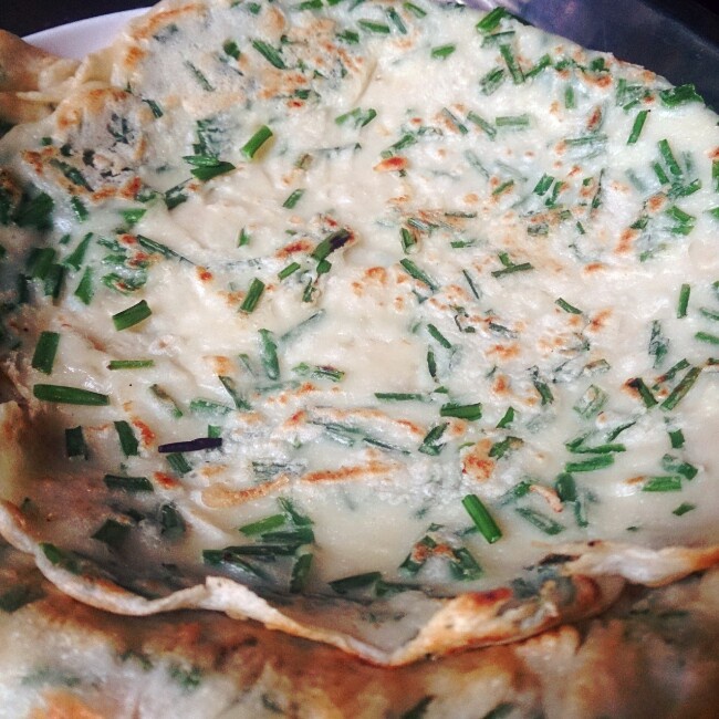 韭菜鸡蛋煎饼