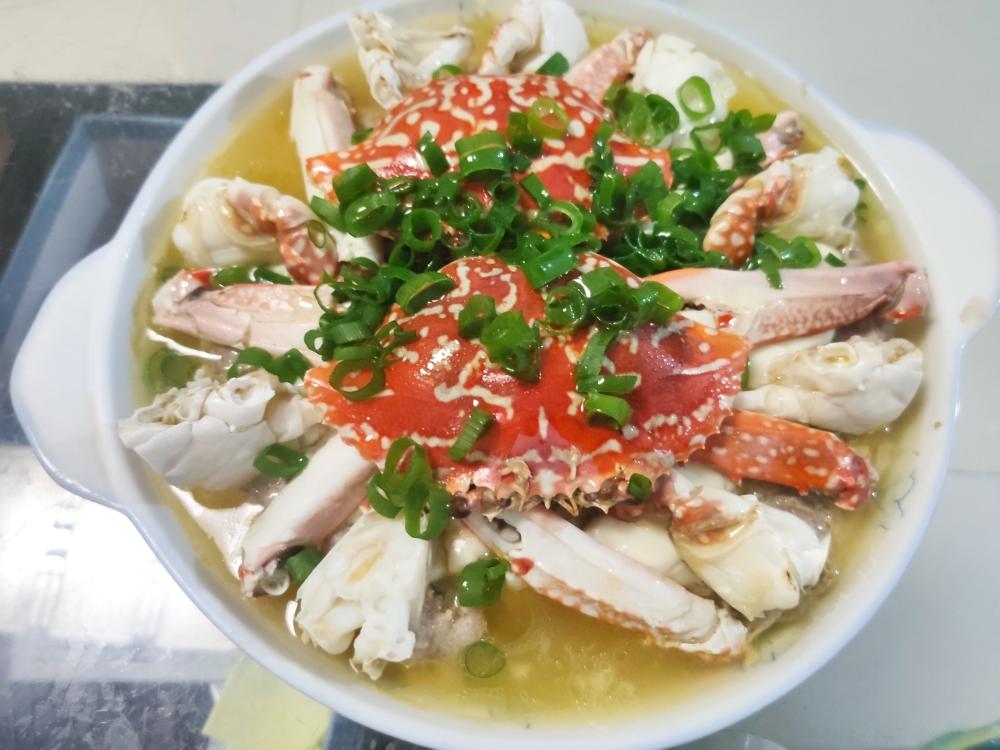 豆腐肉沫螃蟹蒸