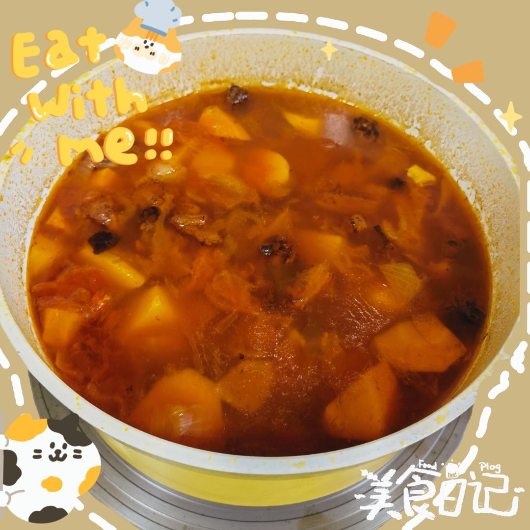 番茄土豆炖牛腩