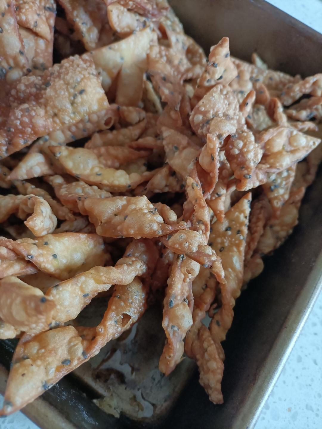 【椒香芝麻麻叶】酥脆味美的网红小零食