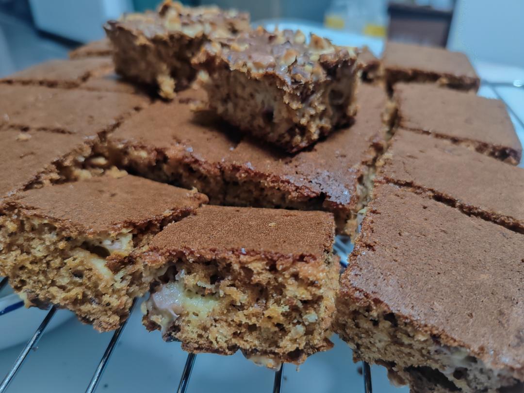 香蕉核桃蛋糕（低油少糖健康版）