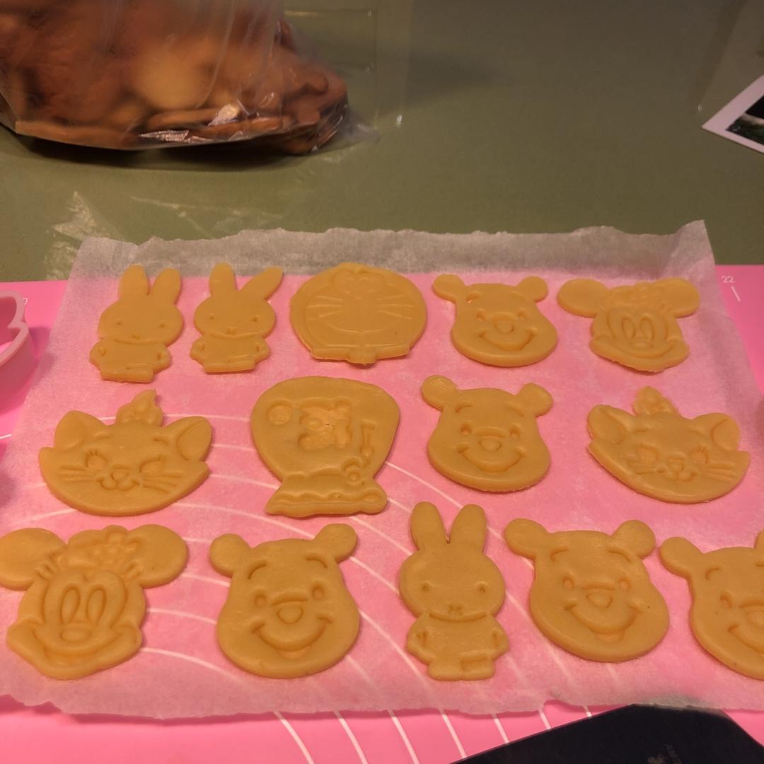 卡通黄油饼干