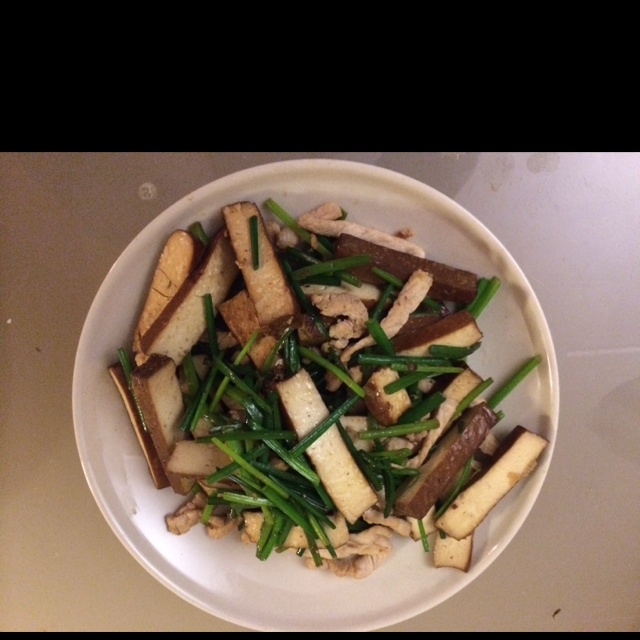 韭菜炒香干
