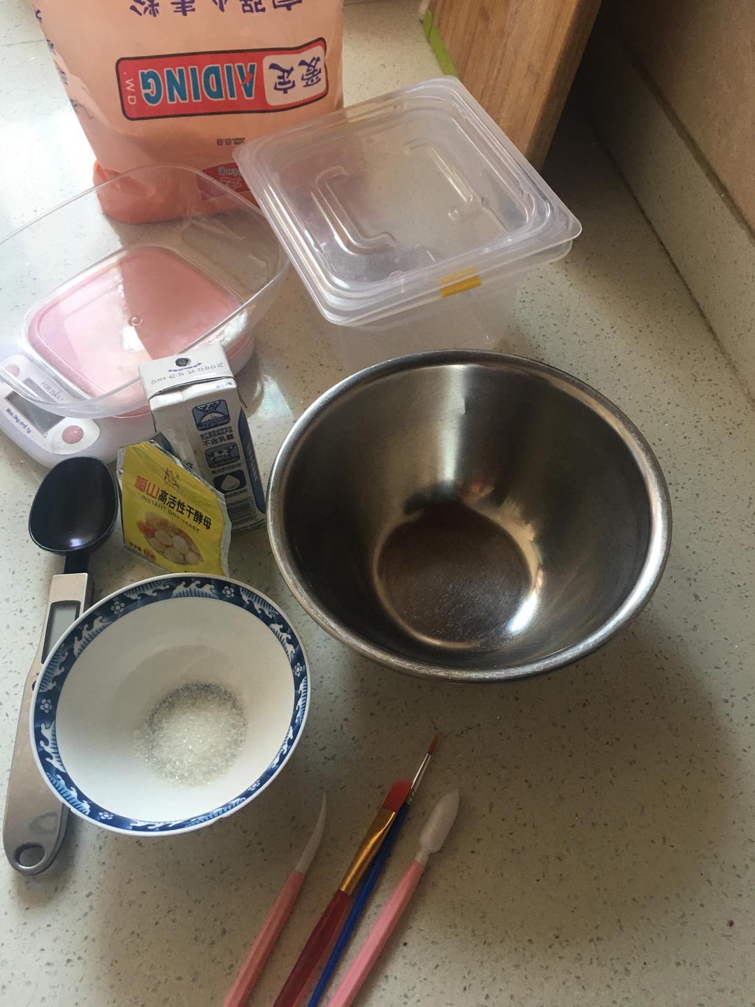 纯奶手撕吐司的做法 步骤1