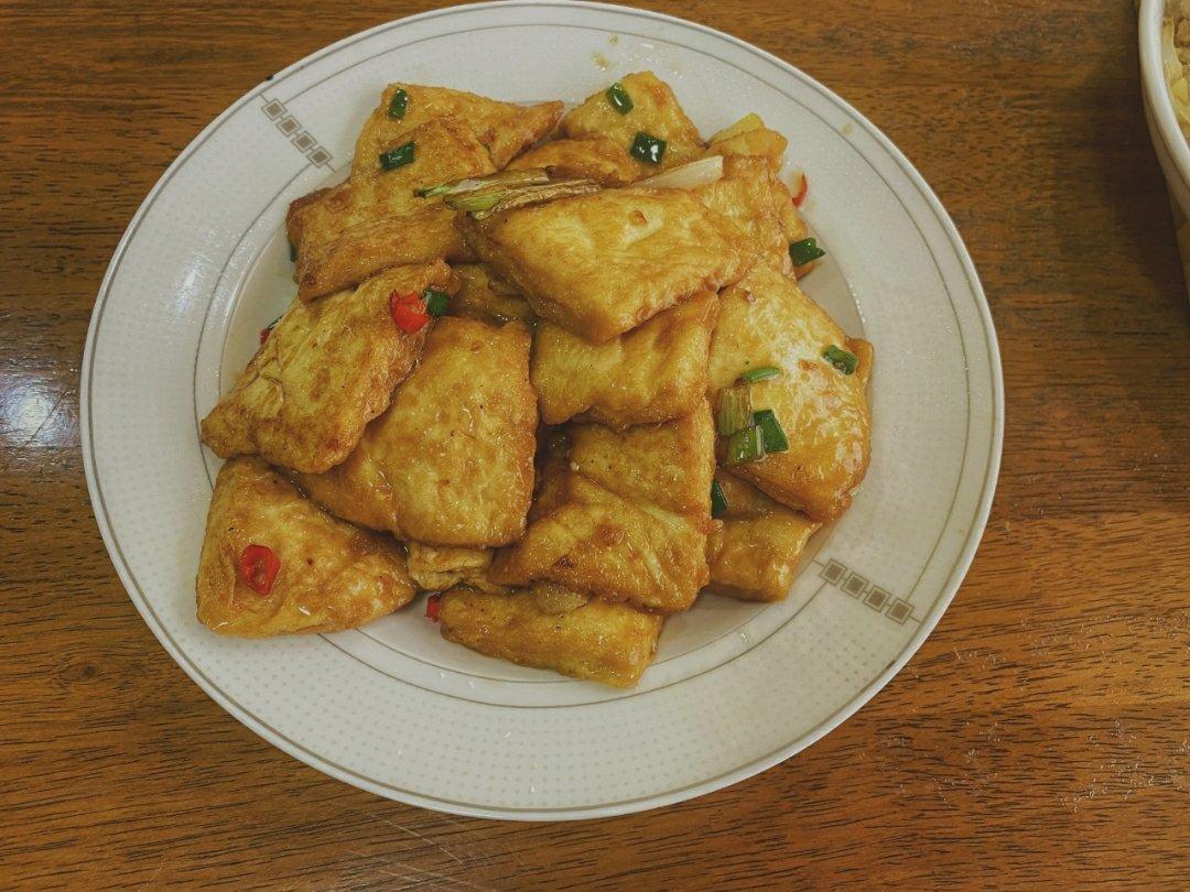 焖煎豆腐