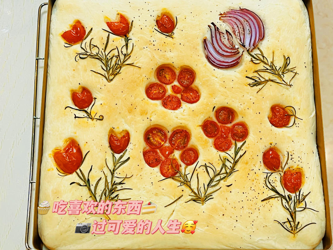 郁金香佛卡夏面包，真真美如画~