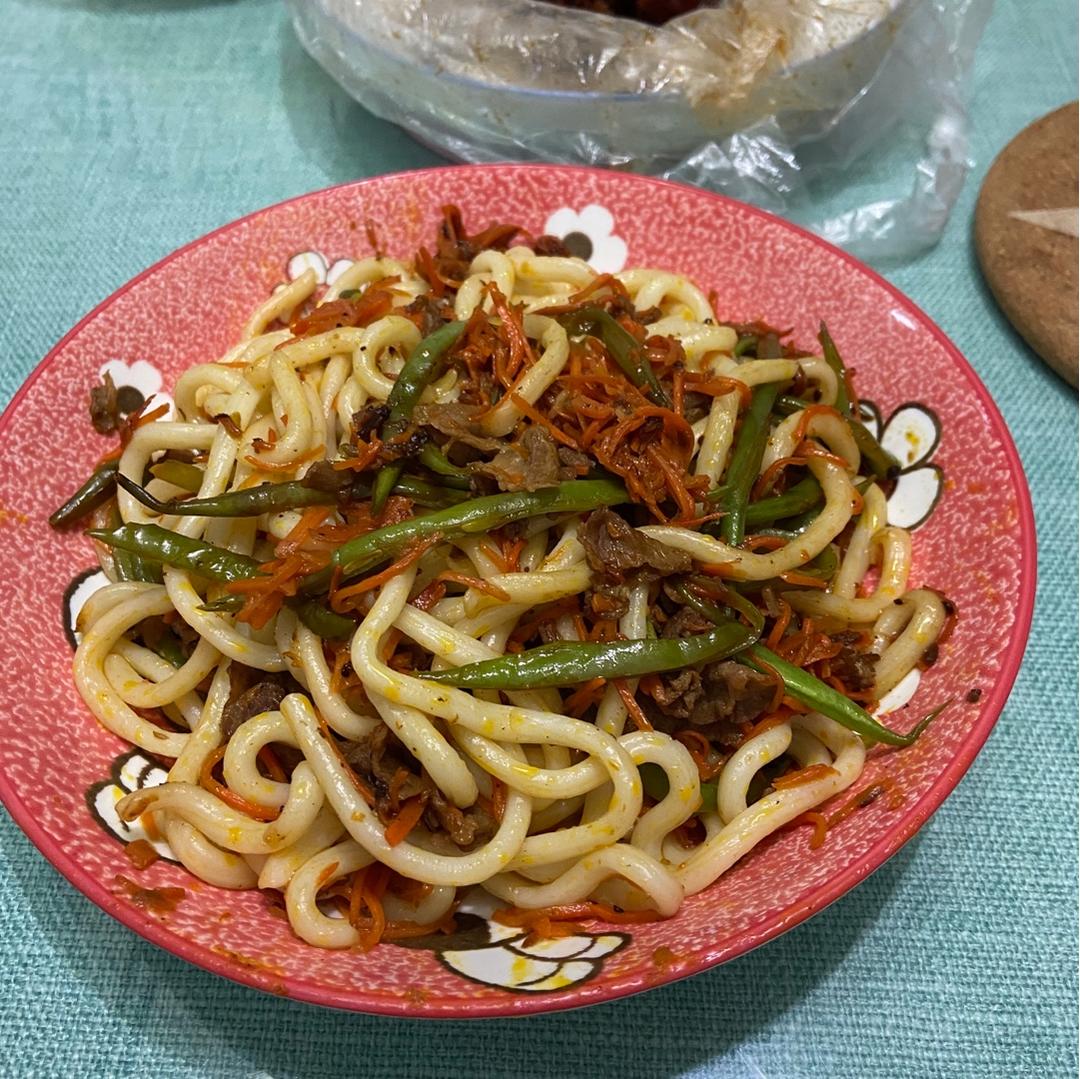 什锦炒乌冬面