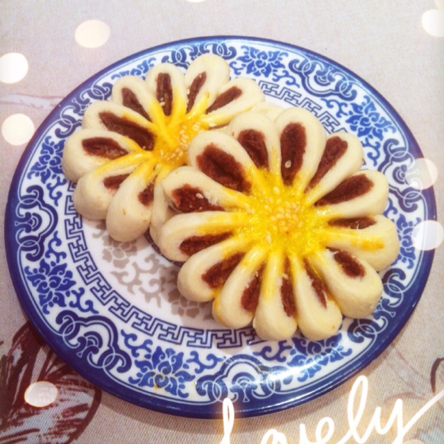 【中式点心-豆沙菊花酥图片】totoyyf_下厨房