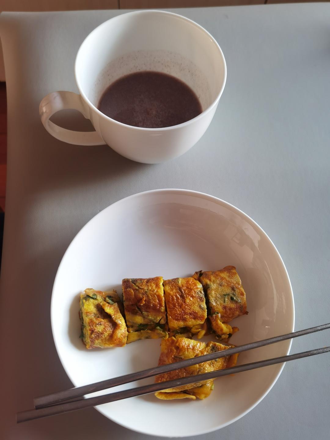 菠菜厚蛋烧