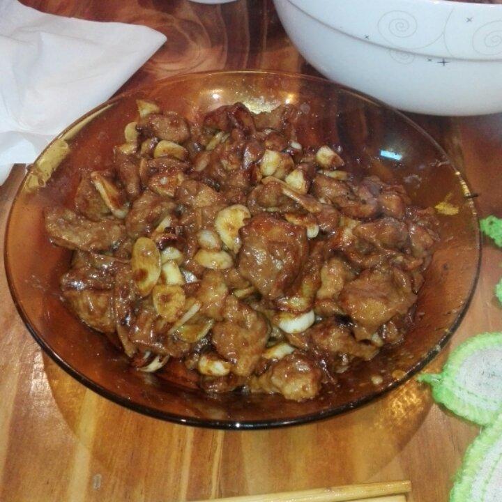 蒜爆羊肉
