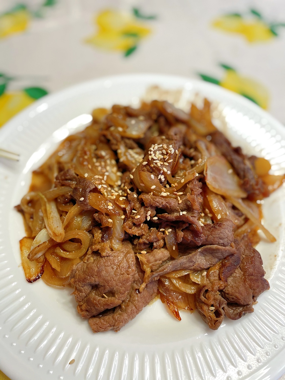 韩式洋葱炒牛肉beef bulgogi 十分钟简单快手美味 人见人爱的做法