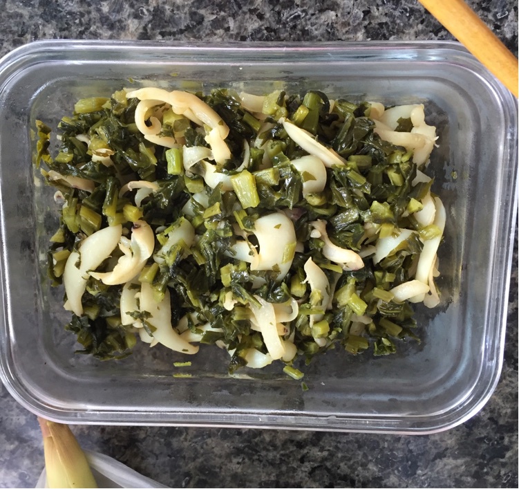 鱿鱼炒咸菜