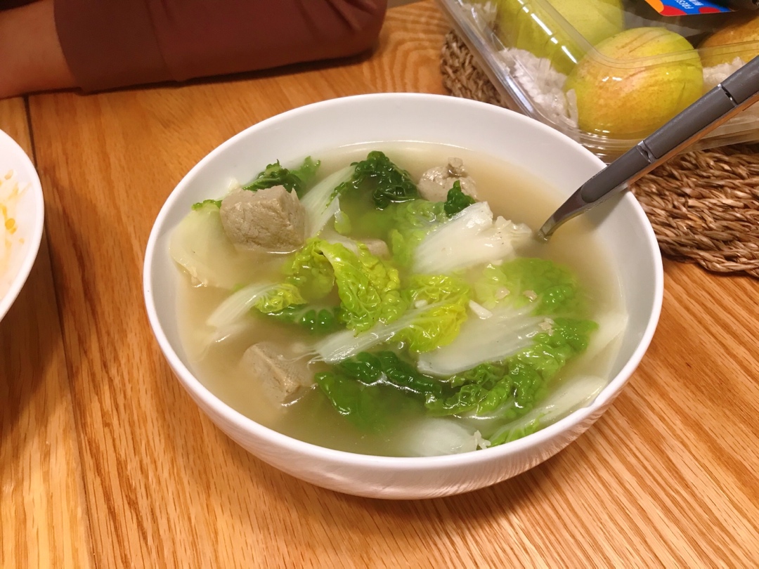 简单清淡的豆腐青菜汤