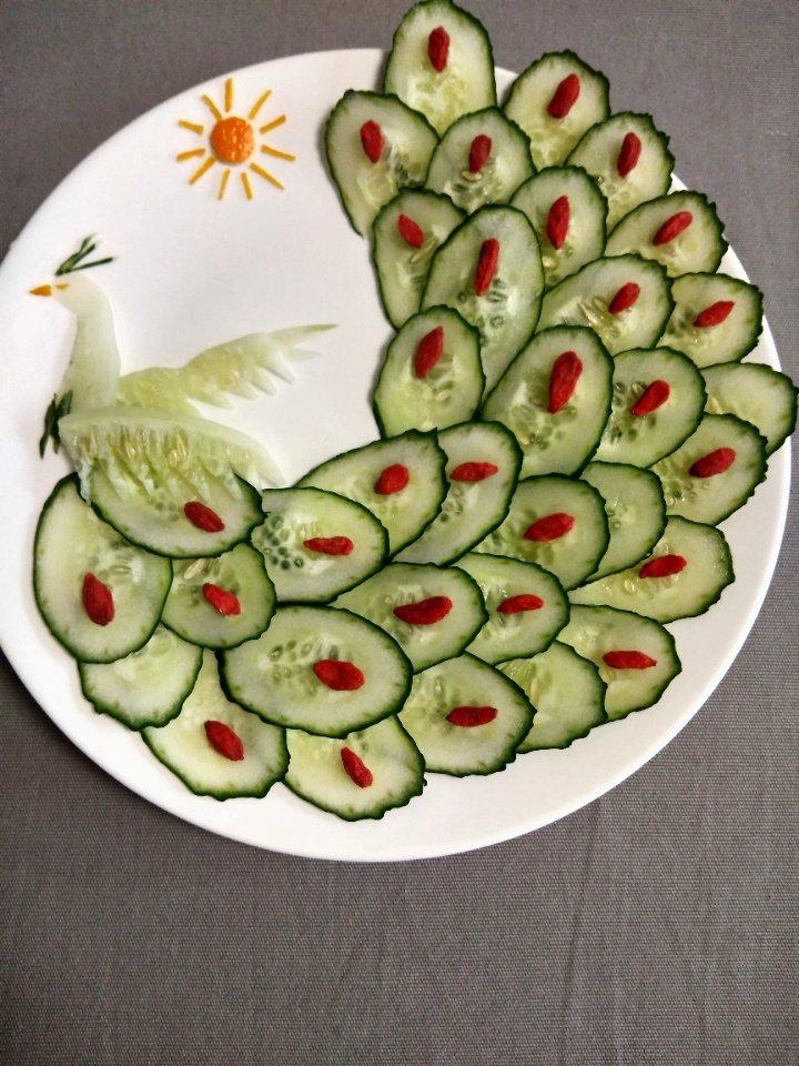 创意菜凤凰黄瓜拼盘的全部作品