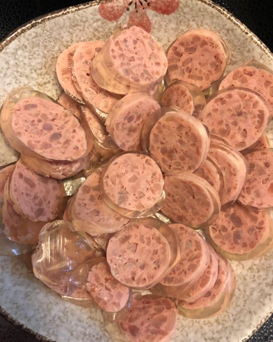 姝艺艺做的肉皮肠