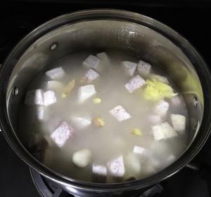 牛奶香芋淮山湯圓糖水的做法 步骤4