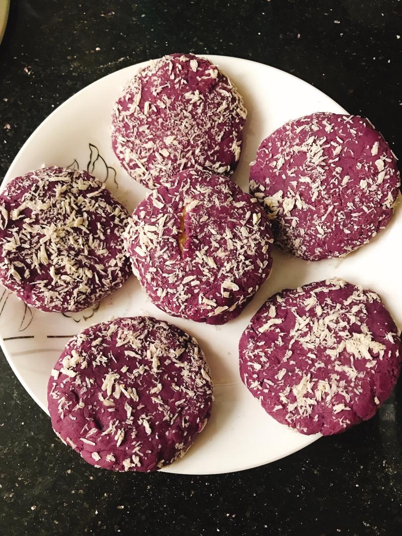 超简单的红薯芝士饼