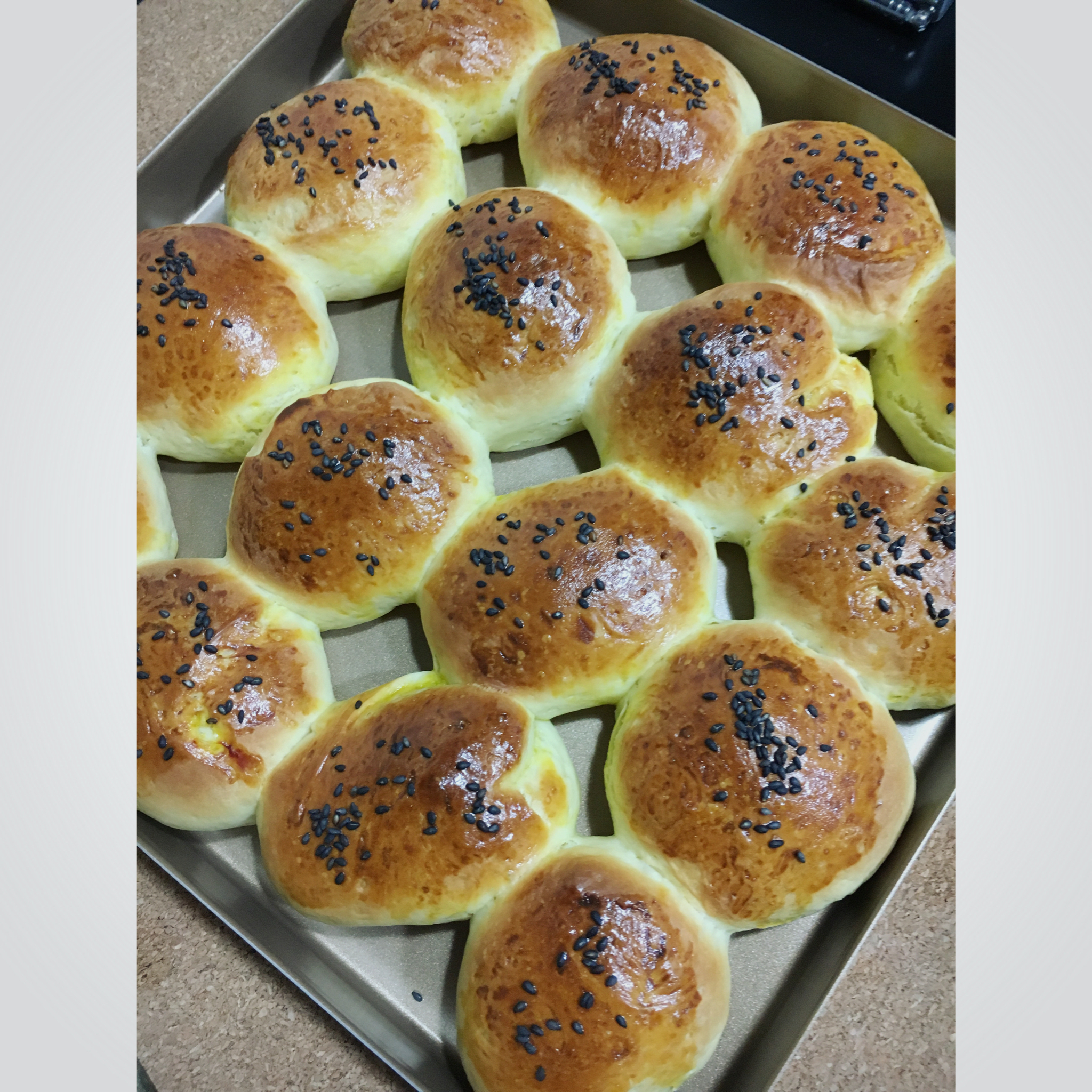 鲜奶油小餐包（一次发酵）