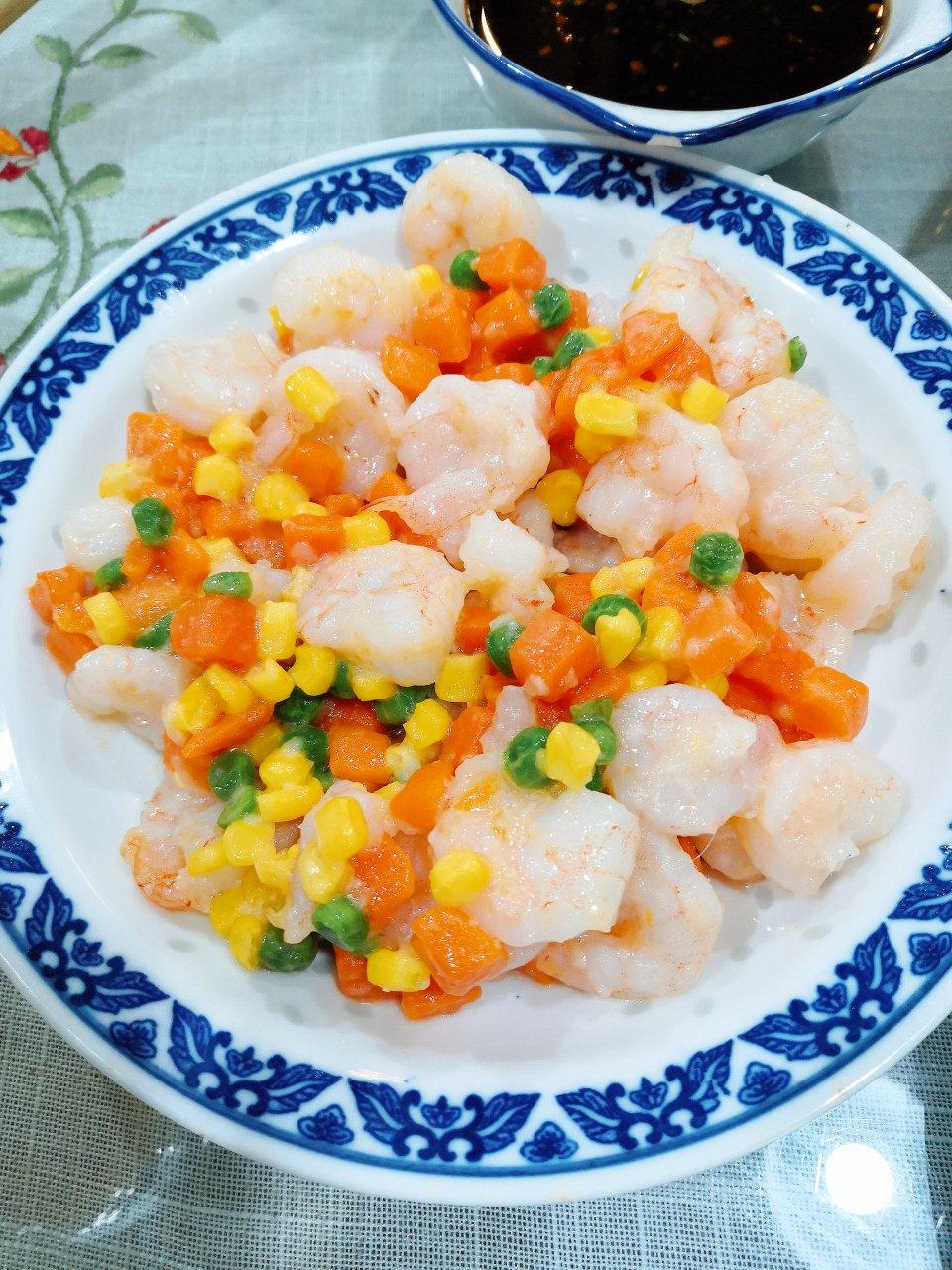 三色炒虾仁