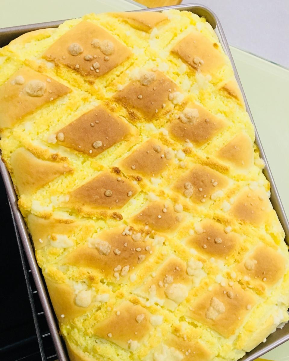 简单的生活1做的红豆奶排包