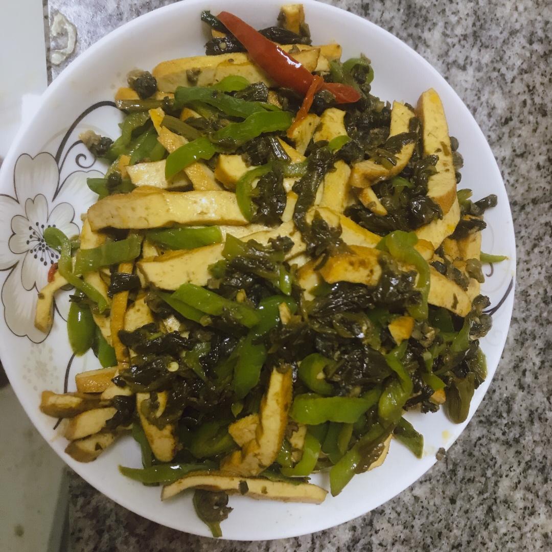咸菜炒豆干儿