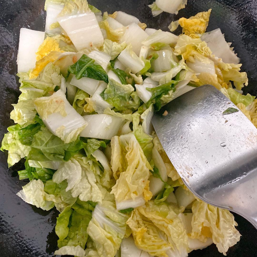 下饭菜－素炒小白菜的做法 步骤2