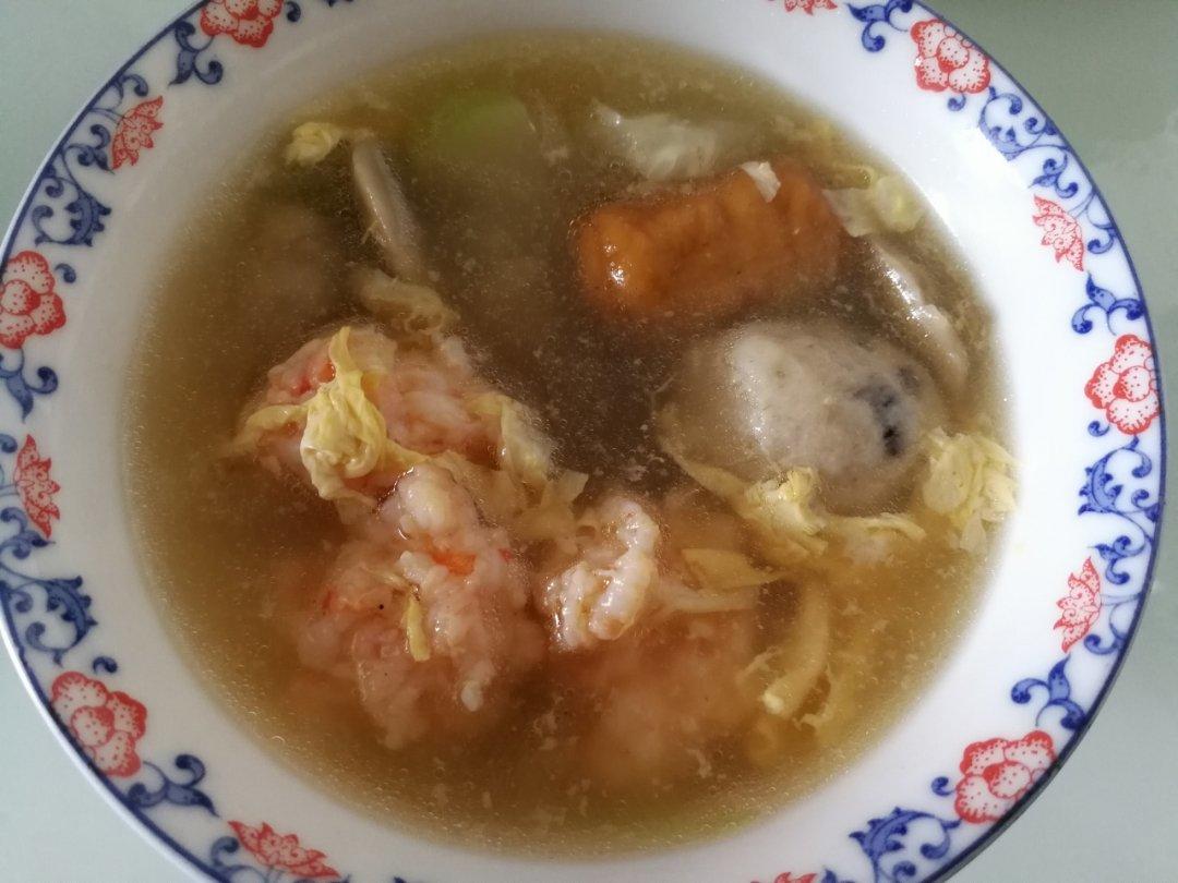 不加粉的Q弹虾滑