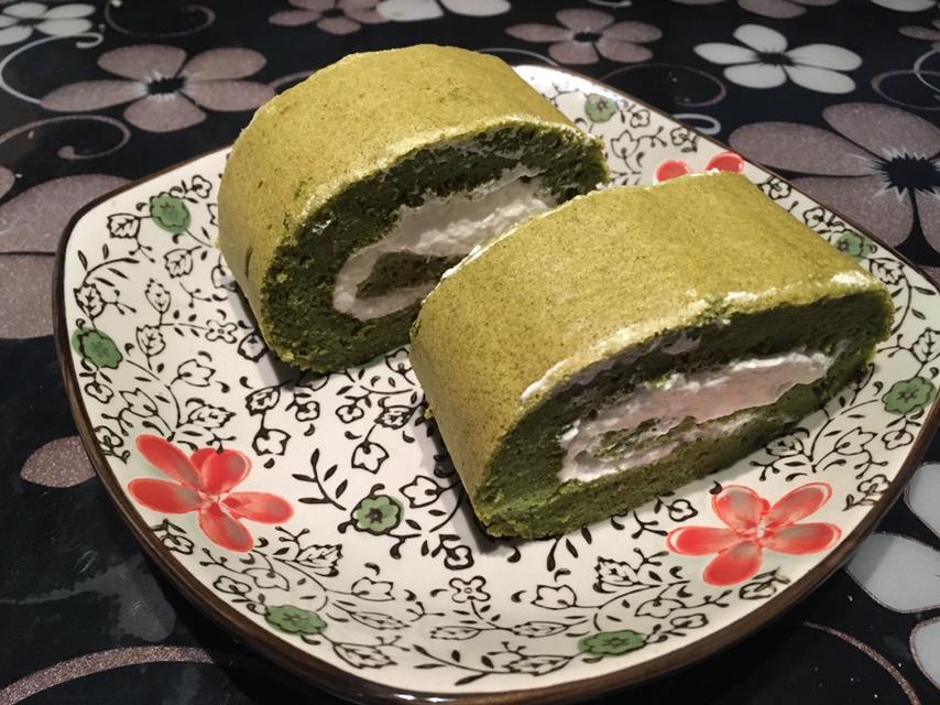 抹茶蜜豆蛋糕卷