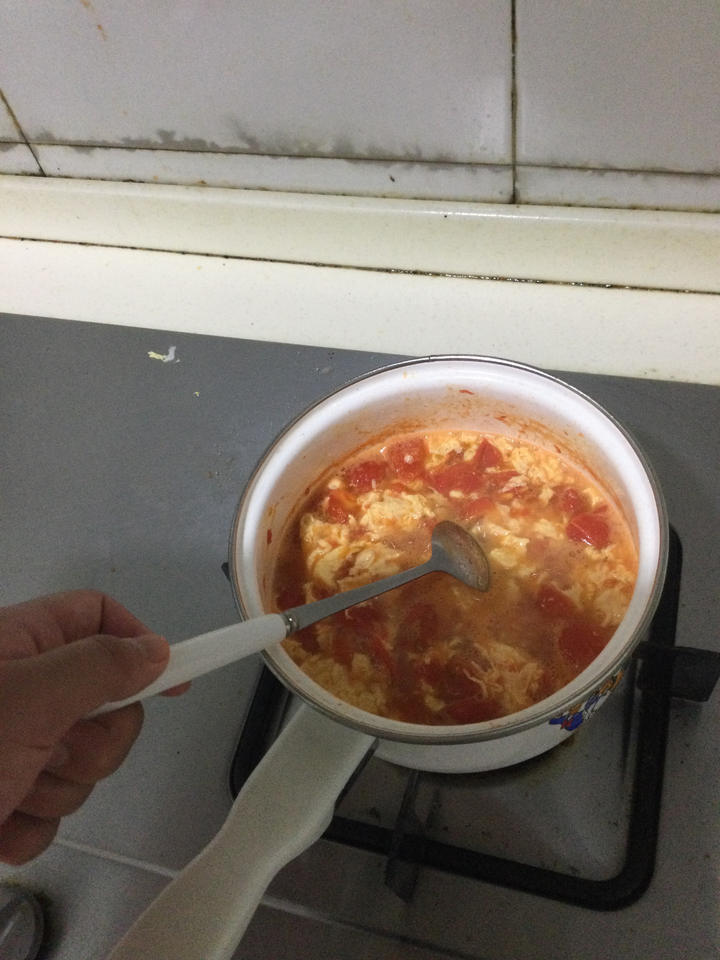番茄蛋汤（迷你版）的做法 步骤7