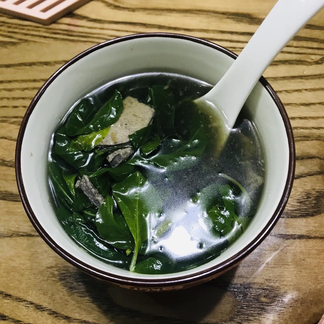 谷雨-枸杞叶猪肝汤：清肝毒&养肝血