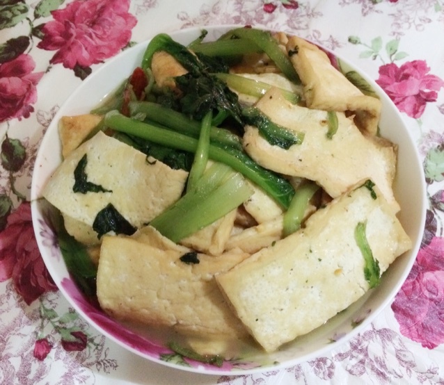 青菜炒豆腐