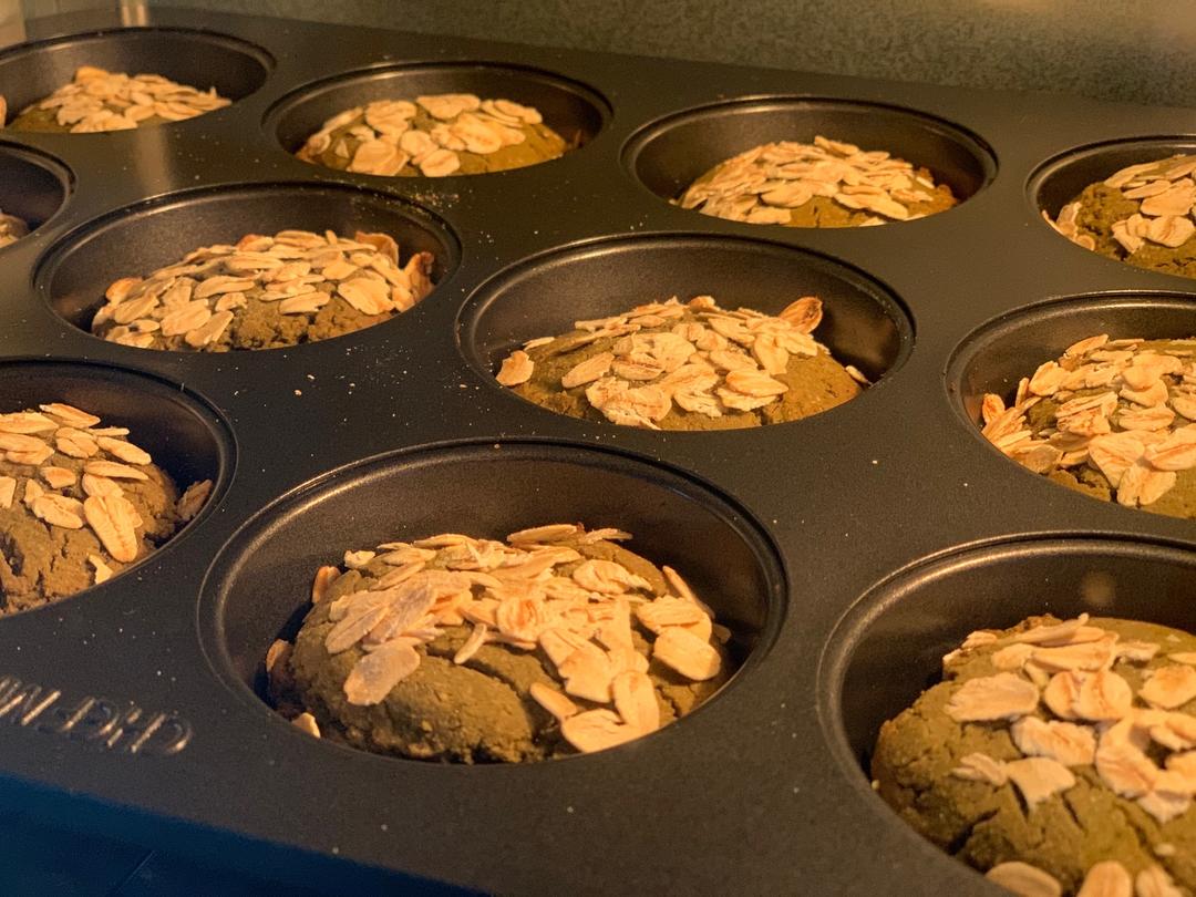 纯素黄豆粉抹茶玛芬/小蛋糕