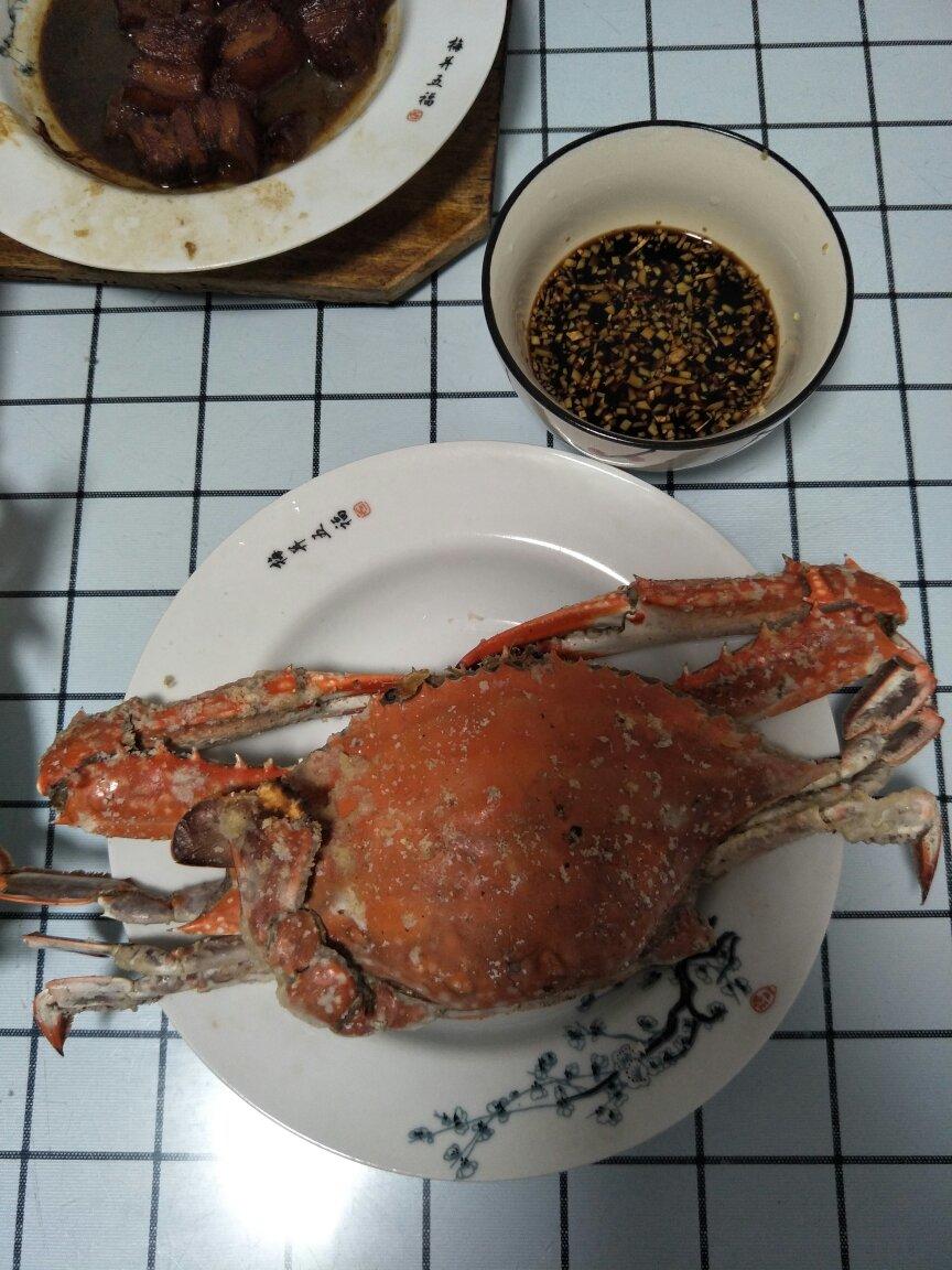 烤梭子蟹（干烧螃蟹）