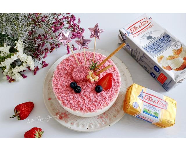 “薇甜”樱花草莓慕斯蛋糕的做法