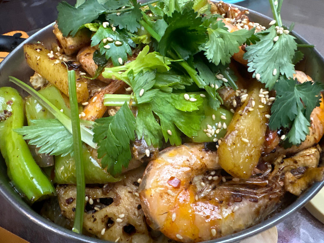 🔥好吃到舔手指的香辣干锅虾，简单又下饭