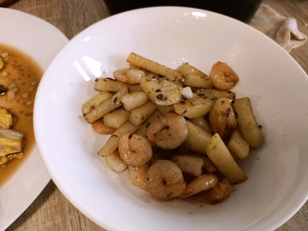 孜然土豆虾仁