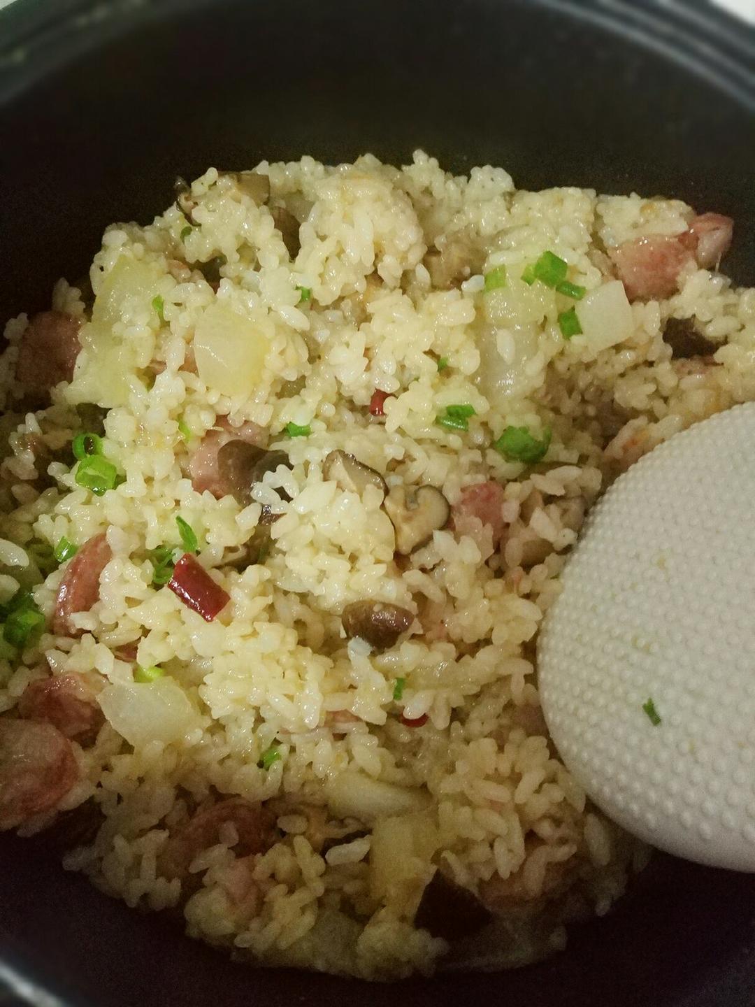 腊味萝卜饭
