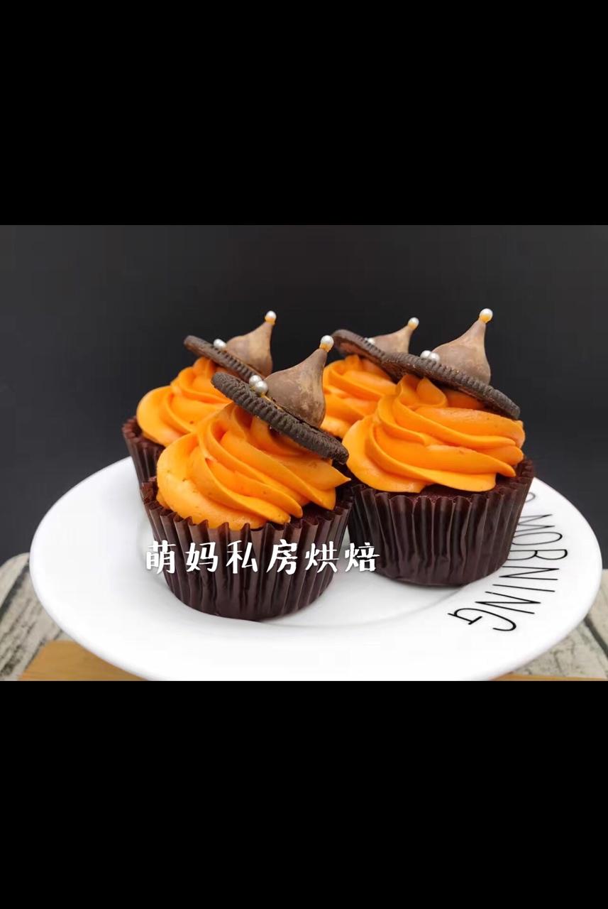 【万圣节】女巫帽子cupcake—美的T7-L382B智烤大师