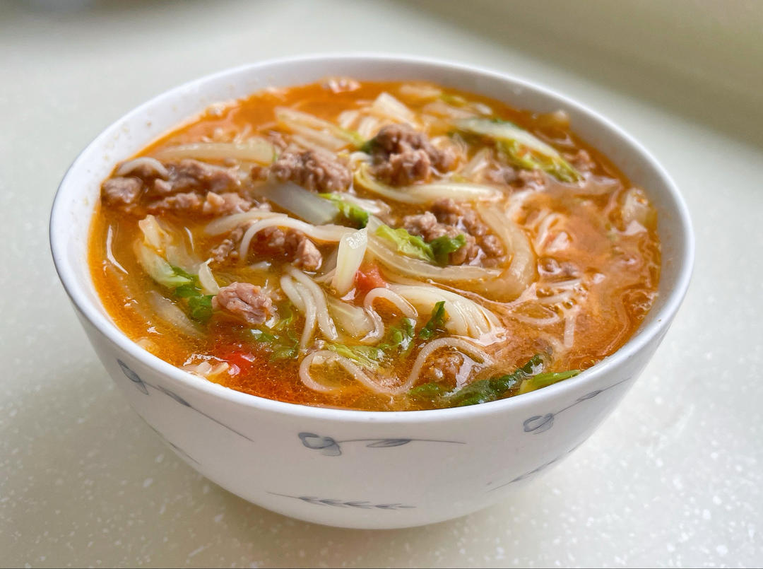 炝锅面（老少皆宜的家常饭）