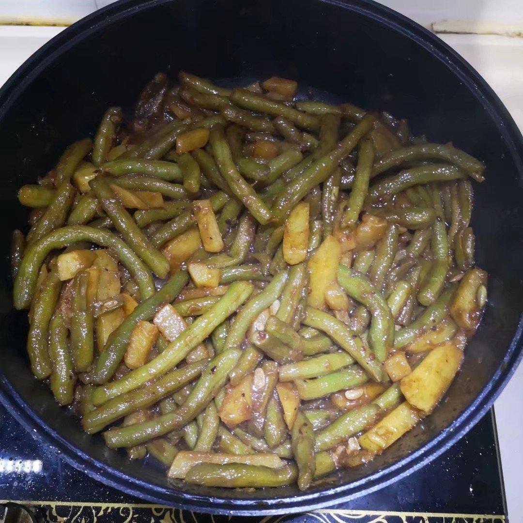 豆角烧土豆