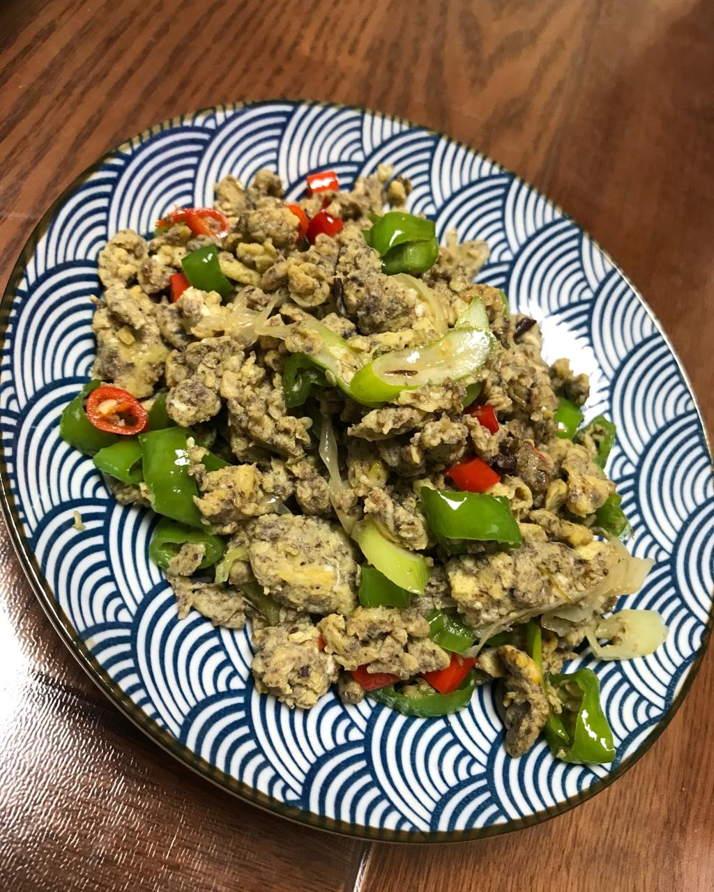 天津虾酱炒鸡蛋