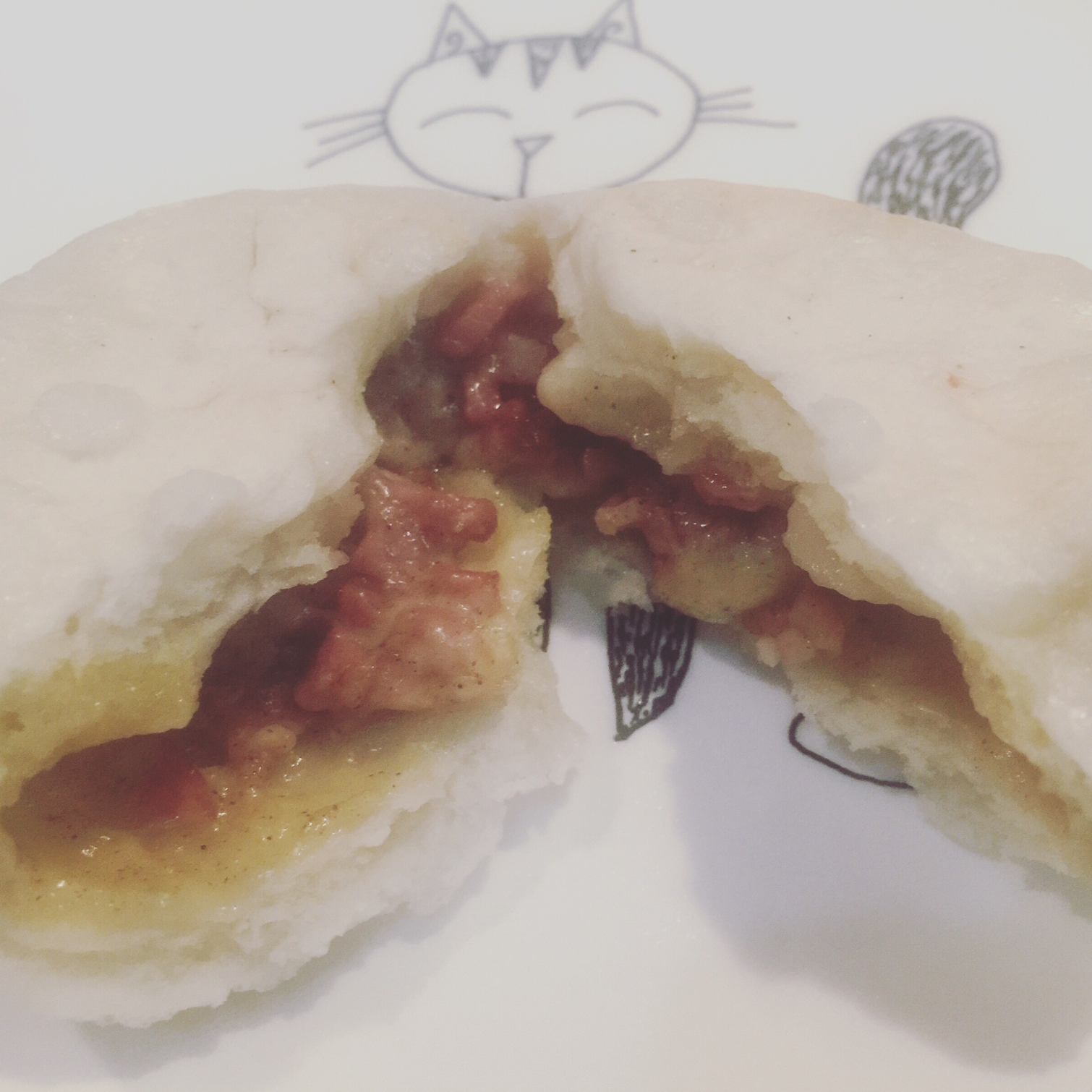 超级好吃的烟肉芝士大包