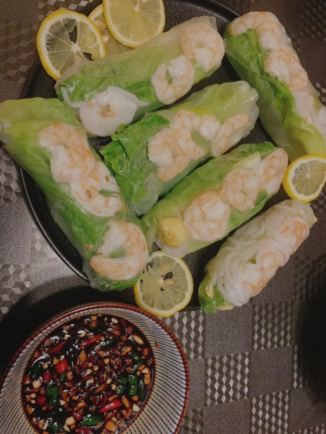 【外貌协会🌴】越南春卷（附蘸汁做法，超低热量！）