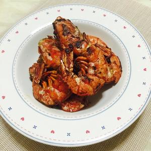 牛油煎阿根廷红虾的做法 步骤4