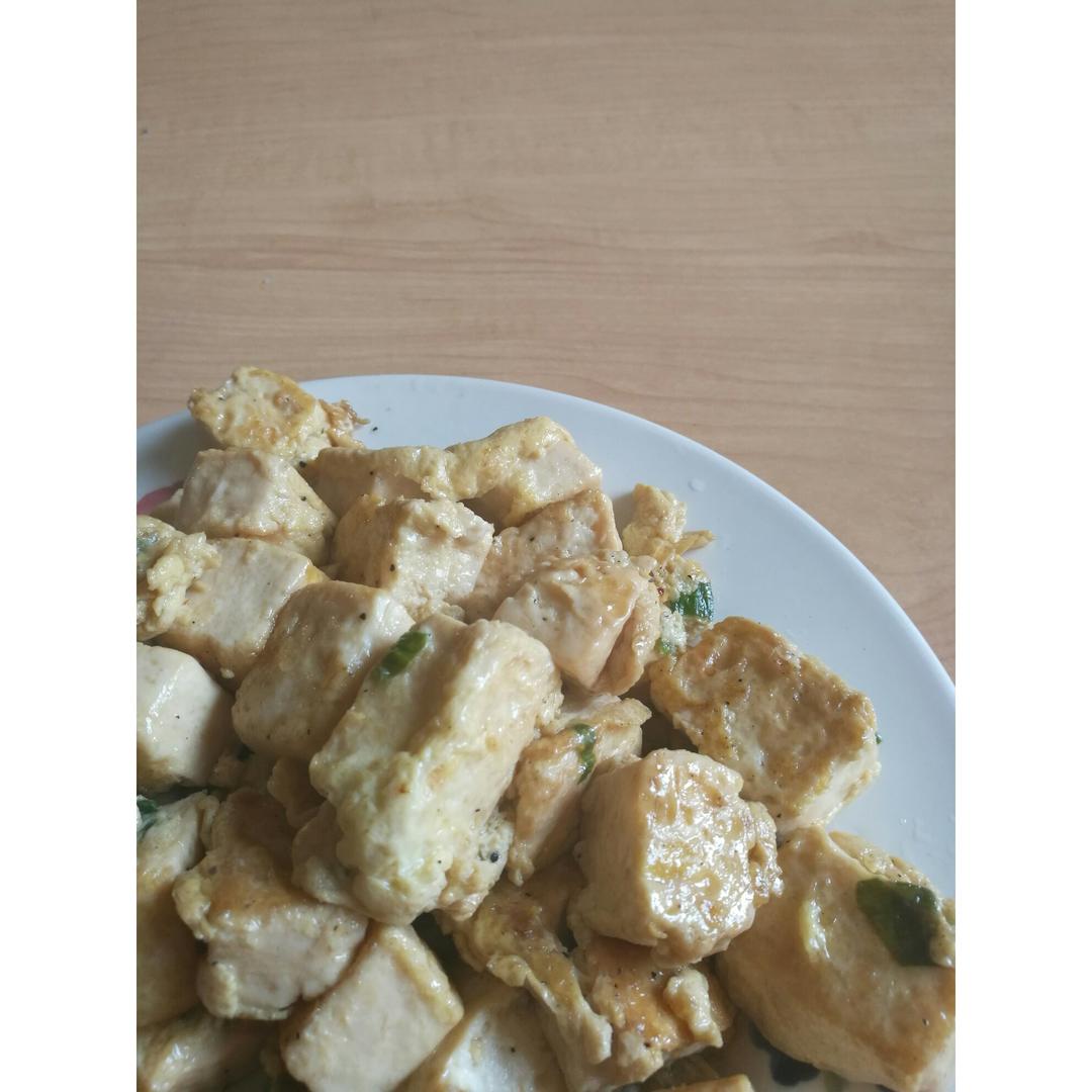 鸡蛋煎豆腐