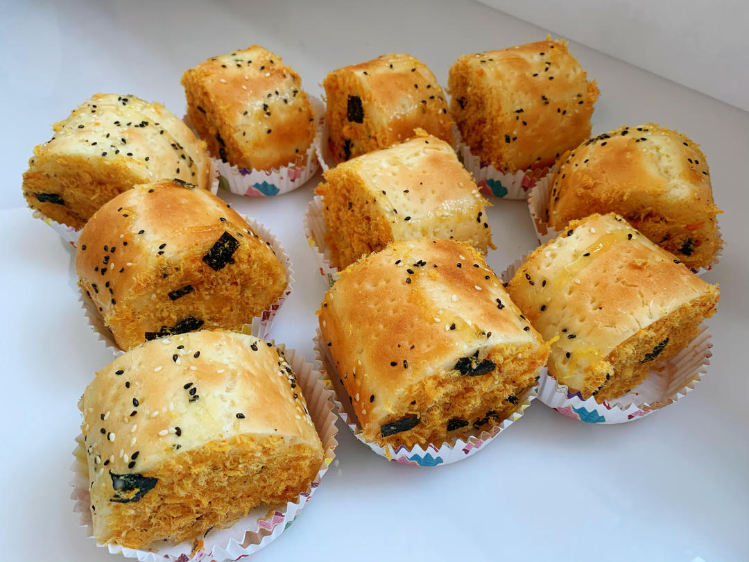 回忆的味道---肉松面包卷